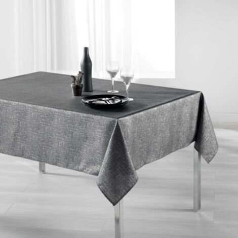 Nappe Rectangulaire Imprimée "Palacio" 150x200cm Anthracite