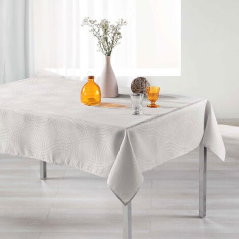 Nappe Rectangulaire "Ondelina" 140x300cm Naturel
