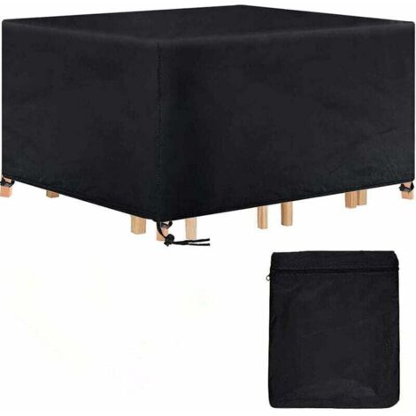 Nappe rectangulaire pour table de jardin, imperméable, 420D, anti-UV, pour usage extérieur, 180 x 120 x 74 cm