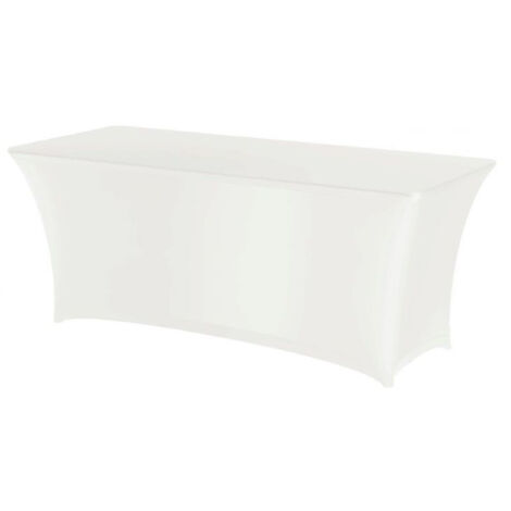 Nappe rectangulaire sans repassage, tissu Jersey, blanc - Hendi 814369