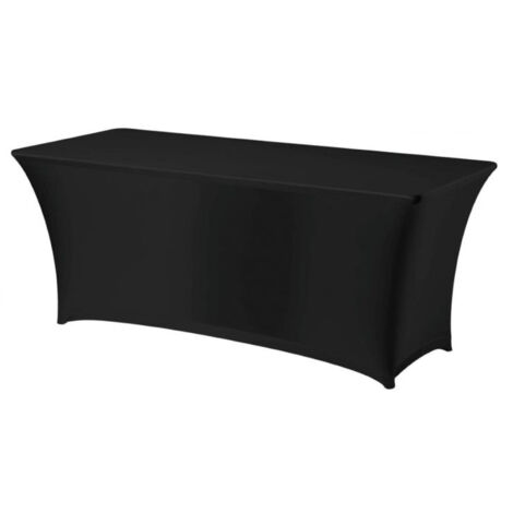 Nappe rectangulaire sans repassage, tissu jersey, noir - Hendi 814376