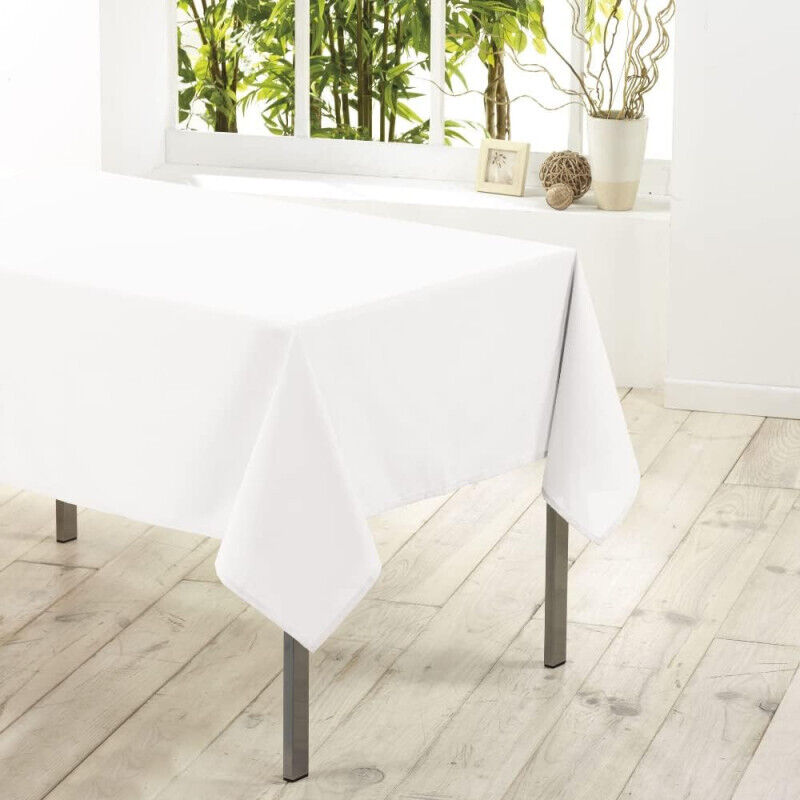 Douceur D'intérieur - Nappe rectangle 'Essentiel' - Blanc - 140 x 250 cm - Livraison gratuite