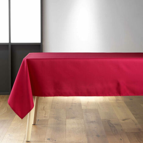 Nappe rectangulaire unie Essentiel Rouge 140x200 cm