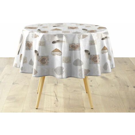 Nappe Ronde Ø160 cm – PVC Imperméable – Facile d’Entretien - DELICIA