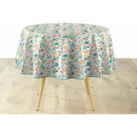 Nappe Ronde Ø160 cm – PVC Imperméable – Facile d’Entretien - INDIANA