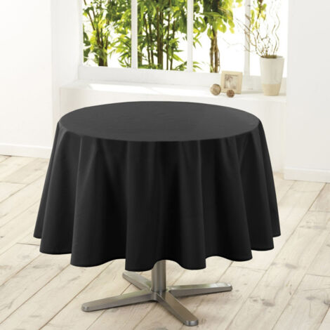 Nappe Ronde Antitache "Essentiel" 180cm Noir