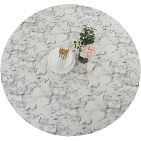 Nappe Ronde Élastiquée Housse de Table Élastique Ajustée Protections