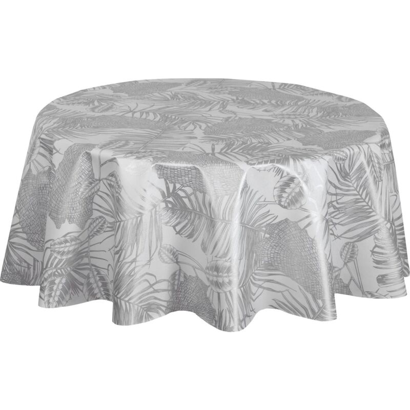 Nappe ronde en toile cirée nacrée VITALI Nappe ronde en toile cirée nacrée VITALI
