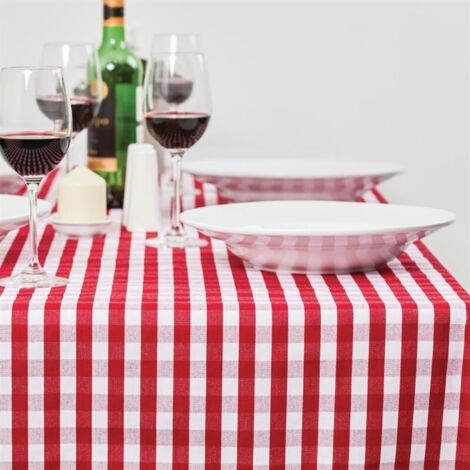 Nappe rouge et blanche 1320 x 1320 mm
