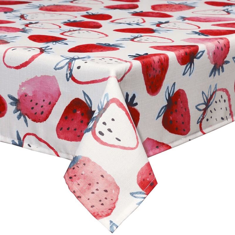 iperbriko - nappe rouge fraise 140x180 cm