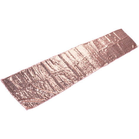 Nappe scintillante rose pour événements festifs et décoration de table de bureau