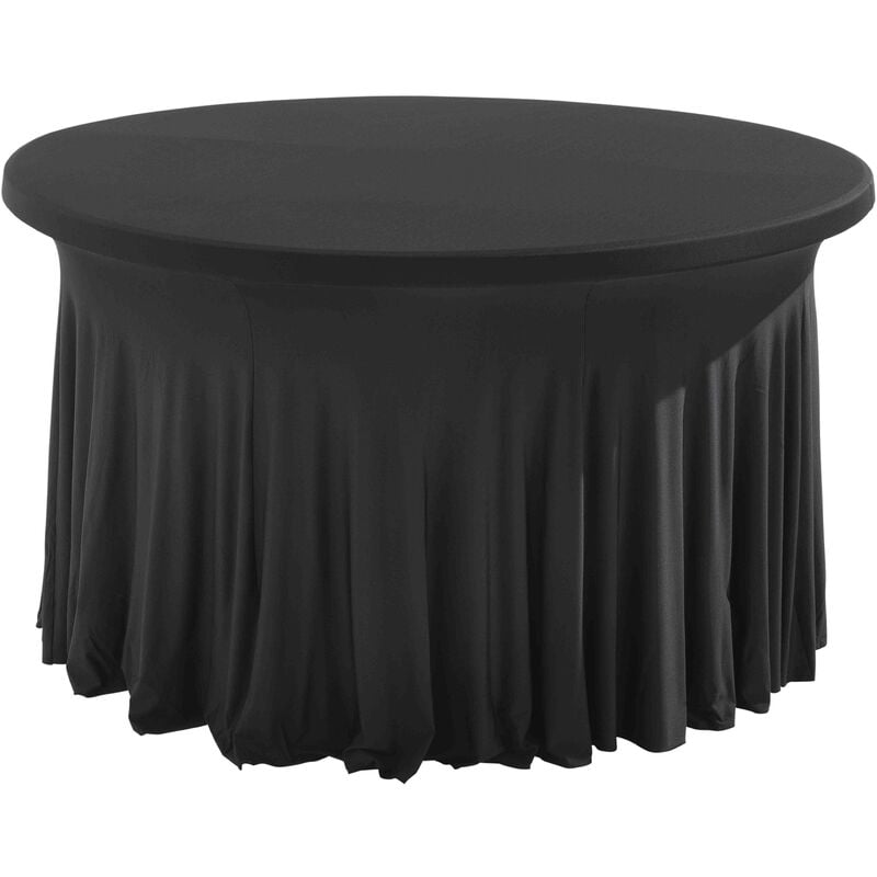 Nappe table ronde 6-8 personnes - Noir