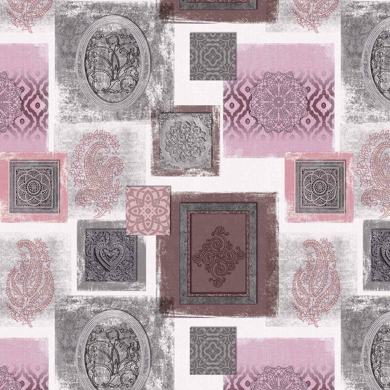 Nappe Toile cirée au mètre Galante Rose