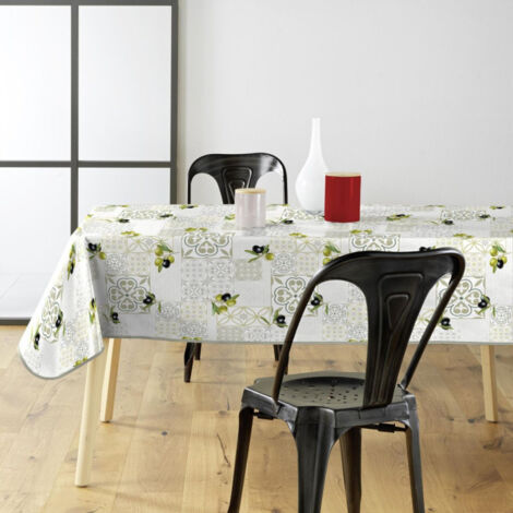 Nappe Toile Cirée "Andalousie" 140x240cm Vert