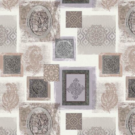 Nappe Toile cirée au mètre Galante Naturel