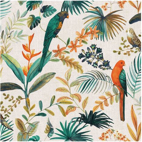 1001KDO Nappe toile ciree au mètre Perroquet panis