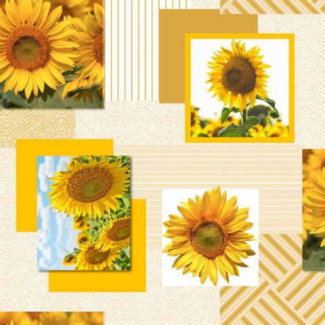 Nappe Toile cirée au mètre Tournesol