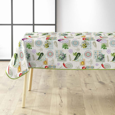 Nappe Toile Cirée Imprimé "Vegetalia" 140x240cm Multicolore