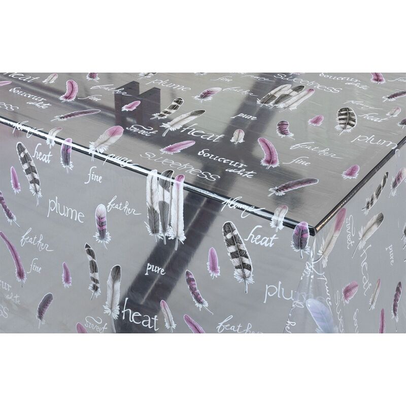 Emmevi Mv S.p.a. - Nappe Transparente Moderne Résistant Aux Taches Différentes Tailles Feuilleté pvc Nappe De Table Cristal Imprimé (e) - 140x300 Cm