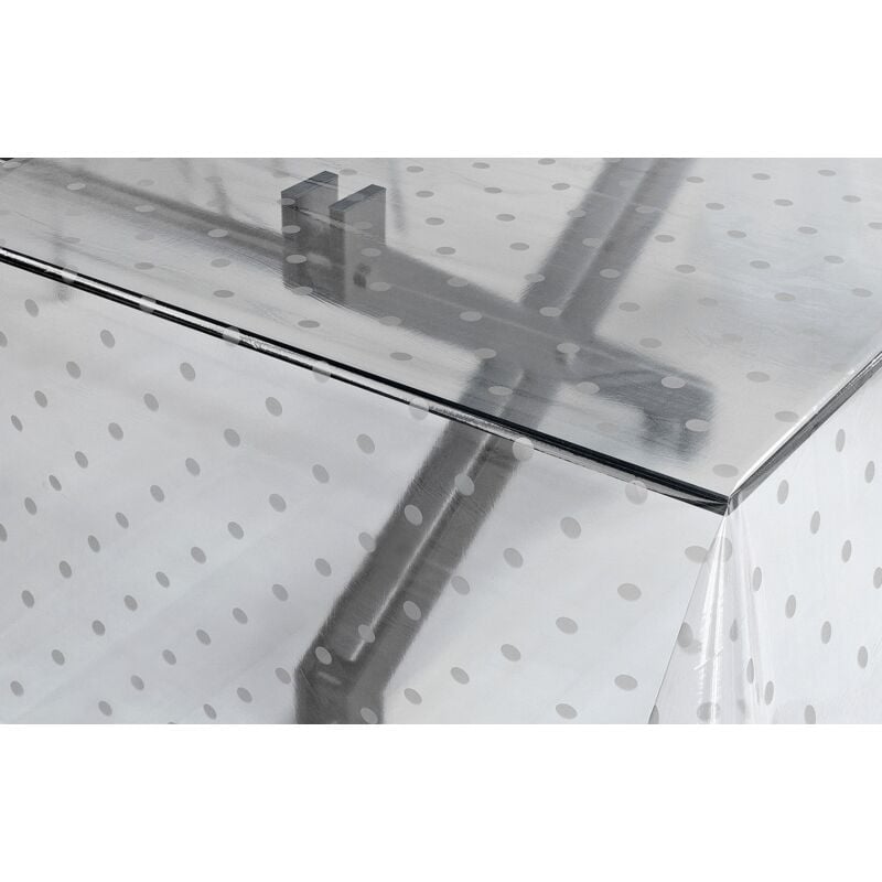 Emmevi Mv S.p.a. - Nappe Transparente Moderne Résistant Aux Taches Différentes Tailles Feuilleté pvc Nappe De Table Cristal Imprimé (g) - 140x260 Cm