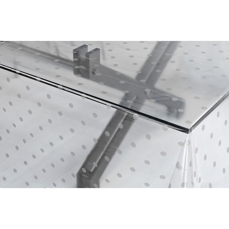 Emmevi Mv S.p.a. - Nappe Transparente Moderne Résistant Aux Taches Différentes Tailles Feuilleté pvc Nappe De Table Cristal Imprimé (g) - 140x140 Cm