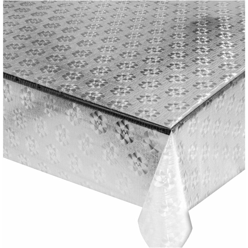 emmevi mv s.p.a. - nappe transparente moderne antitaches plastifié couverture de table en pvc brillant dis.18 - 140x180 cm