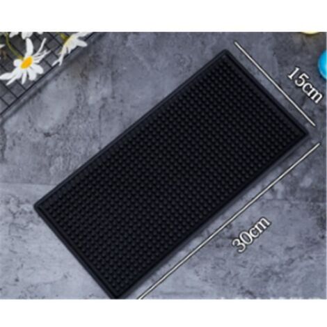 Napperons de Cuisine - MARQUE - Black - 30x15cm - Antidérapant - Rectangulaire