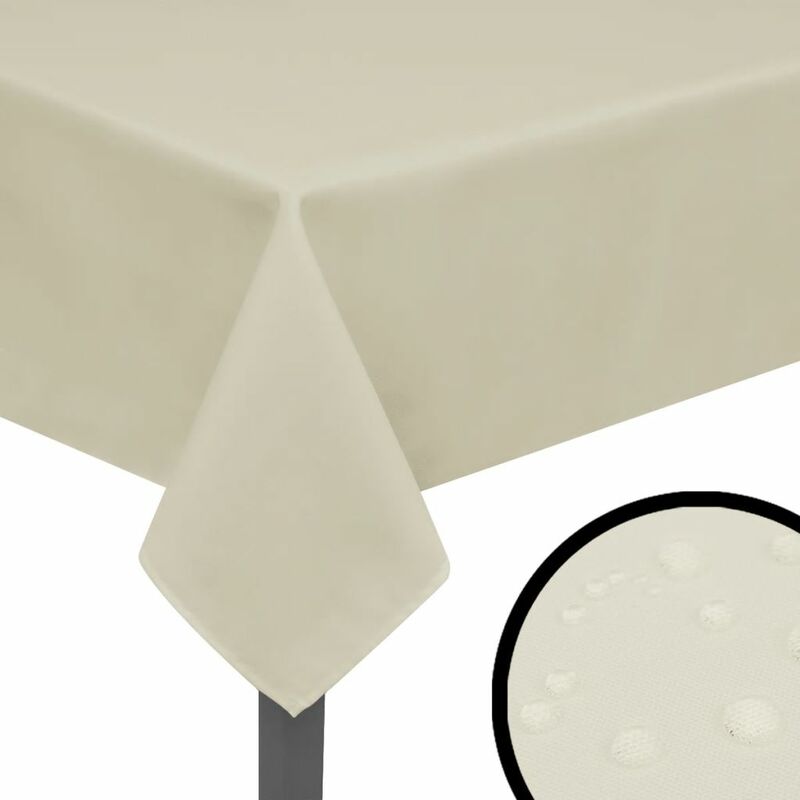 Nappes 5 pièces 170 x 130 cm Crème - crèmem