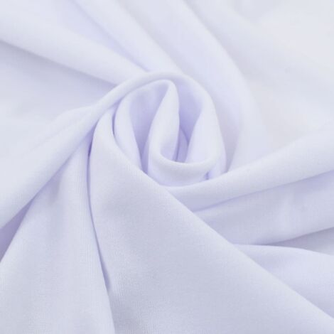Nappes élastiques de table avec jupon 2 pcs 120x74 cm Blanc CFW141739