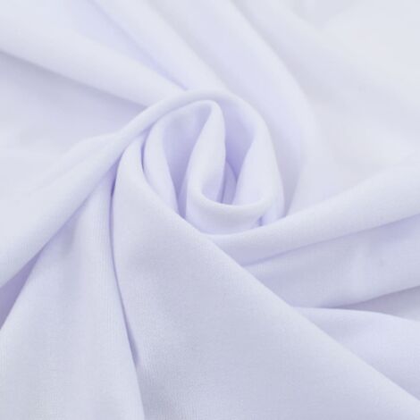 Nappes élastiques de table avec jupon 2 pcs 180x74 cm Blanc CFW229711