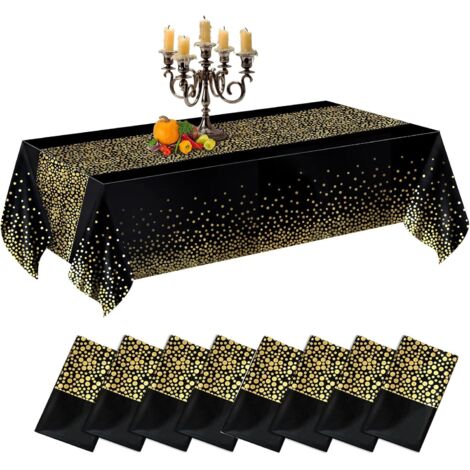 Nappes jetables, [Lot de 8] Nappes imperméables pour anniversaire 137 x 274
