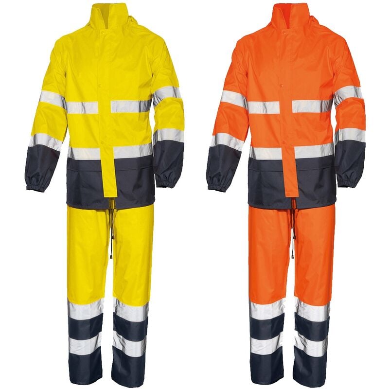 Industrial Starter - Traje impermeable de alta visibilidad Glare 01800 - xxxl - Naranja