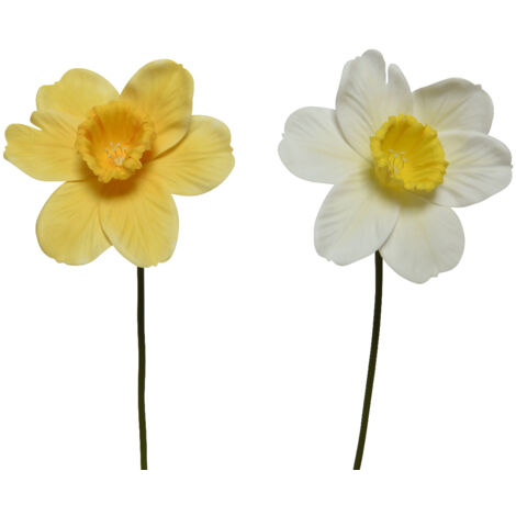Narcisco-Blume aus Polyester, 2 verschiedene Farben