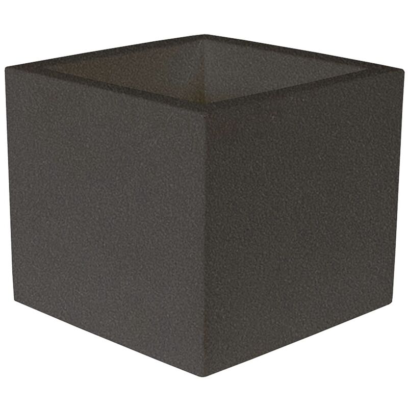 Narciso 40 Jardinière carrée d'intérieur et d'extérieur pour plantes et fleurs très résistante aux intempéries. Fabriqué en polyéthylène en Espagne