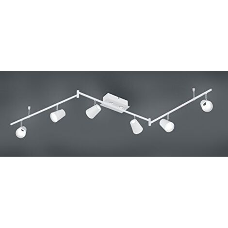 NARCOS BARRA 6 SPOTS 13W 1200lm, 3000K  BIANCA CON DIFFUSORE CONICO FORO L. 177CM