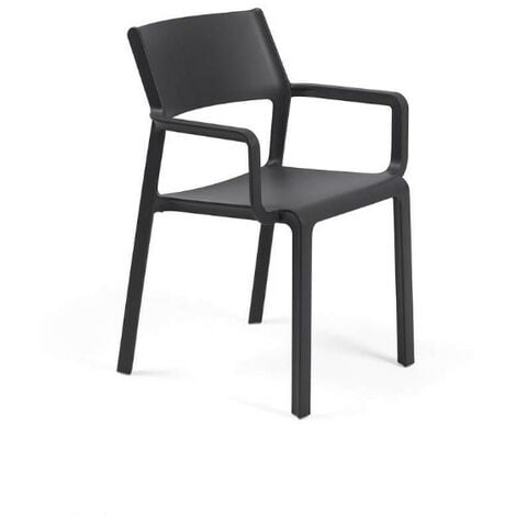 Nardi Sedia con Braccioli Trill da Esterno in Fiberglass - Antracite