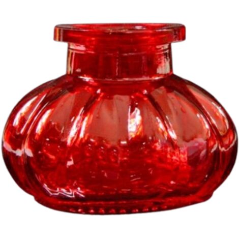 Narghilè rosso, piccolo narghilè, bottiglia, vaso