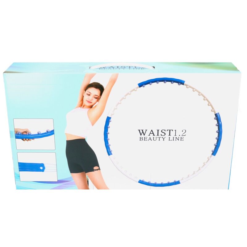 sonstige Naria Waist 1.2 Beauty Line Hula Hoop Reifen Verstellbare Größe Weiß / Blau
