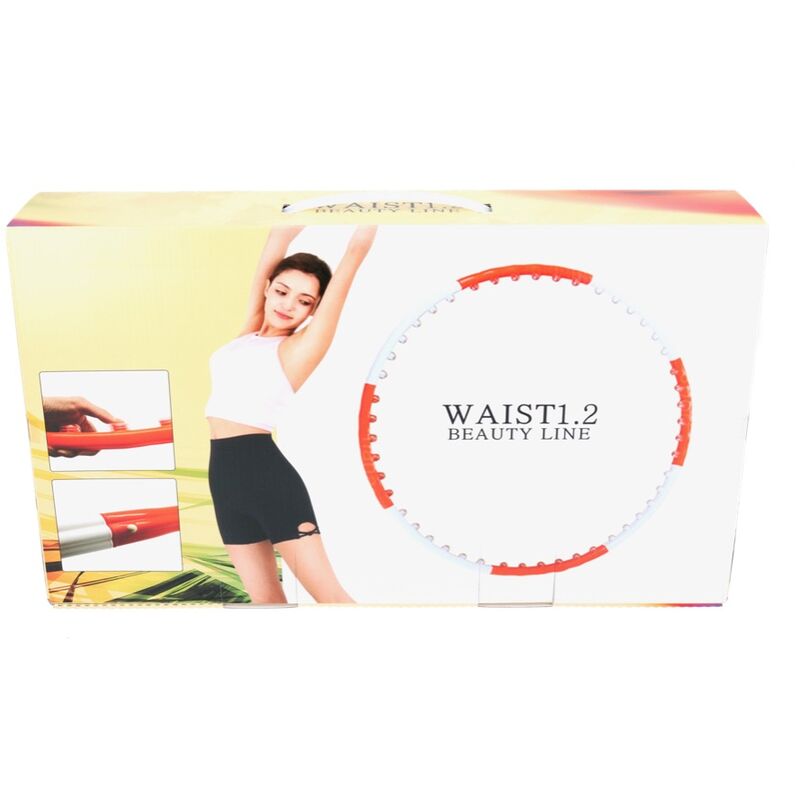 sonstige Naria Waist 1.2 Beauty Line Hula Hoop Reifen Verstellbare Größe Weiß / Rot