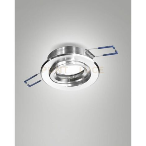 NARKA FARETTO INCASSO TONDO ORIENTABILE D.8,2CM H2,5 ALLUMINIO ATTACCO GU10
