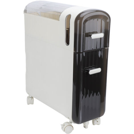 Narrow Storage Cabinet Multipurpose Modern Simple Design Drawer Type 2 Tier Slim Bathroom Storage Cabinet for Bathroom Kitchen Transparent