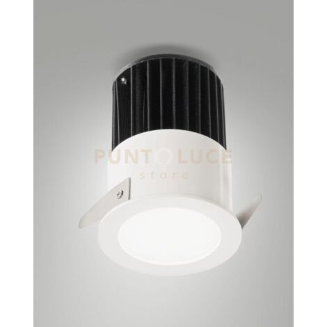NASCA FARETTO INCASSO TONDO BIANCO D.6,2CM C/DRIV 12W 3000K 1150LM