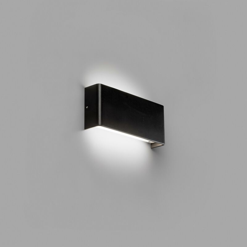 

Faro Barcelona - NASH Aplique de pared negra 8W - NEGRO MATE