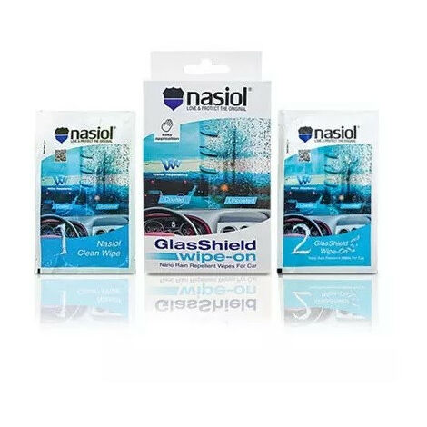 NASIOL GLASS SHIELD WIPE-ON SALVIETTA IDROREPELLENTE PER VETRI AUTO