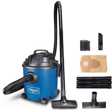 Nass- und Trockensauger NTS16 Scheppach 1200W 16L 20kPa 4,3kg mit Zubehör, 3m Kabel, 1,8m Saugschlauch