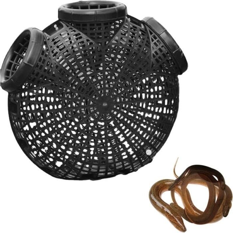 Nasse A Poisson, Nasse A Ecrevisse Portables Plastique Cage À Anguilles Filets De Pêche Et Accessoires Pièges Crabe Et À Écrevisses