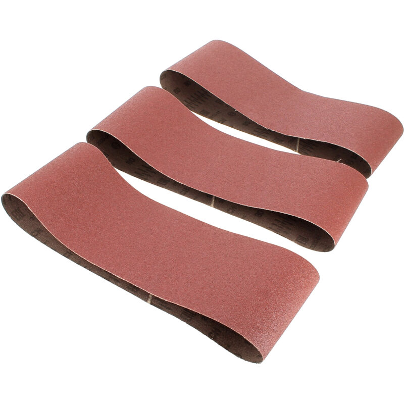 Nastri abrasivi 100x610 80gr per 3 per levigatrice Makita