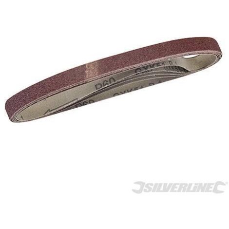 NASTRI ABRASIVI 10x330mm GRANA 40,60,80,120 5PZ SILVERLINE 338767