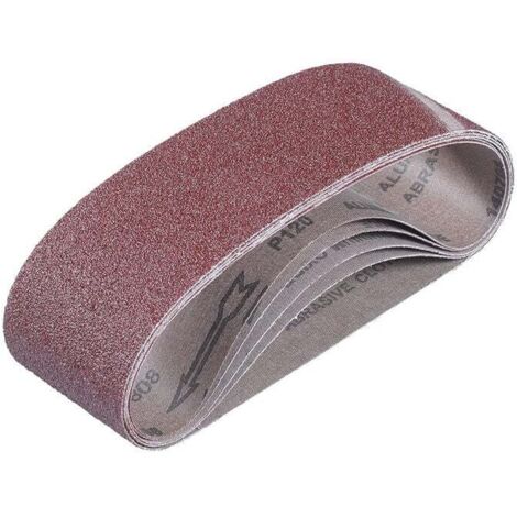 Nastri abrasivi 50x686 mm - 5 pezzi di nastri abrasivi grana 80 per levigatura e lucidatura a nastro
