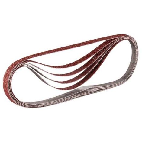 Nastri abrasivi 9x533 mm rossi per legno e metallo Grana 60 (10 pz) - MAKITA A-34453